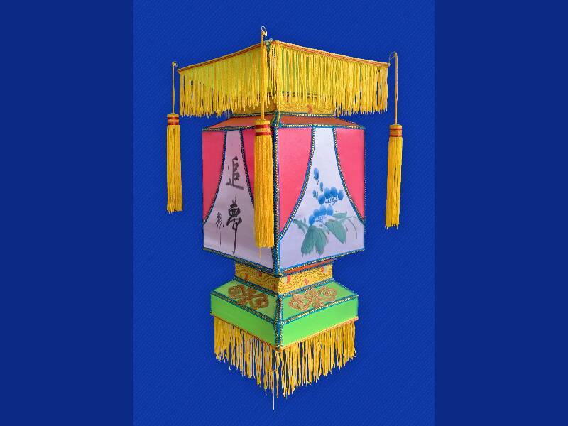 非遗折叠四方灯