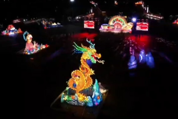 首届如皋龙游湖新春灯会
